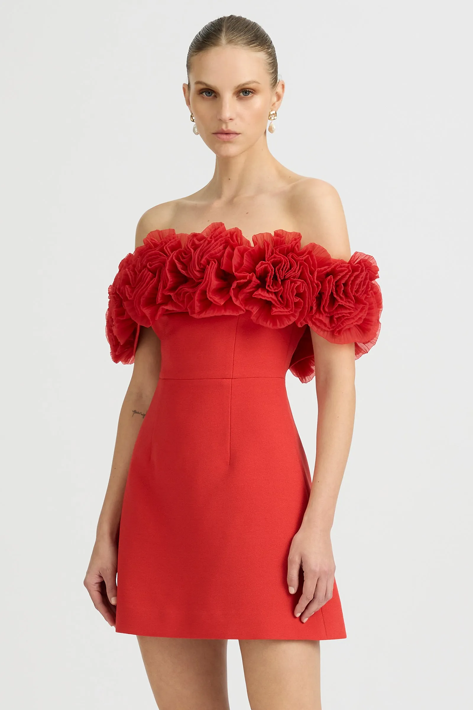 NAHLA MINI DRESS SORRENTO RED