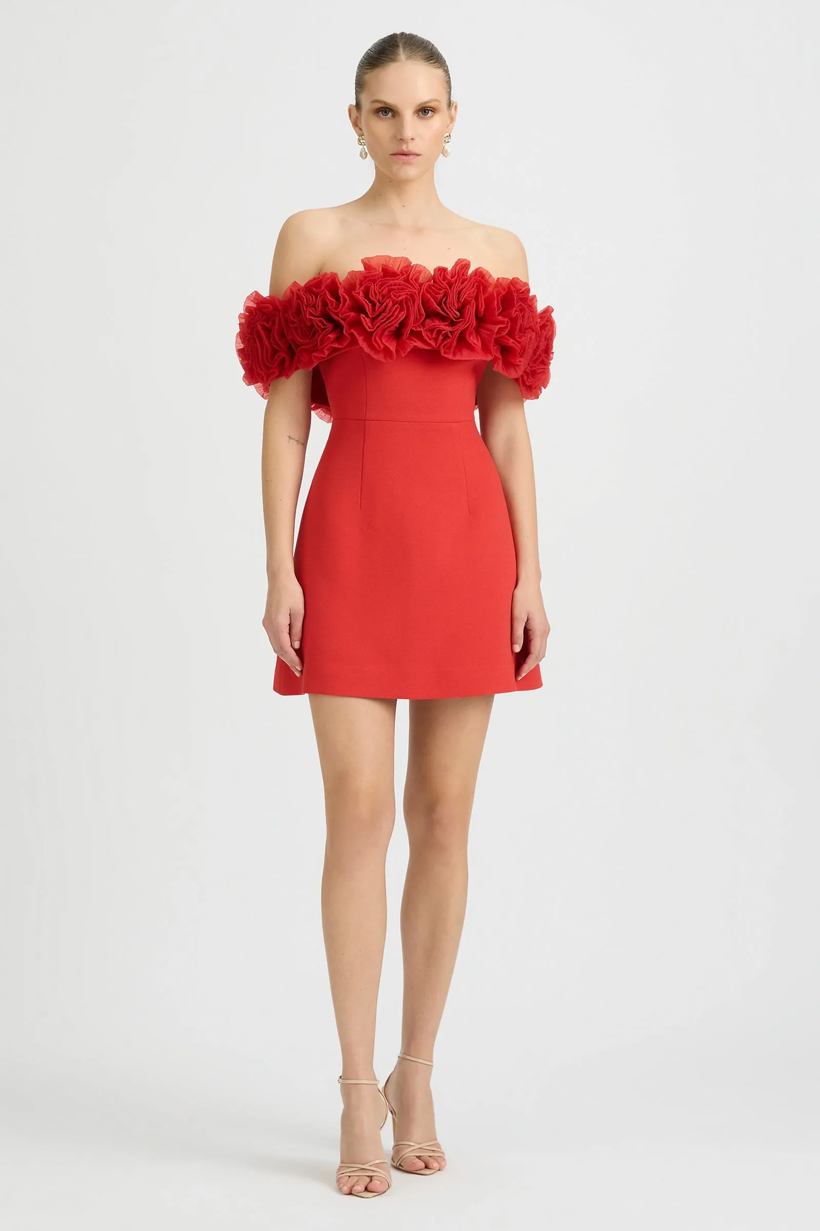 NAHLA MINI DRESS SORRENTO RED