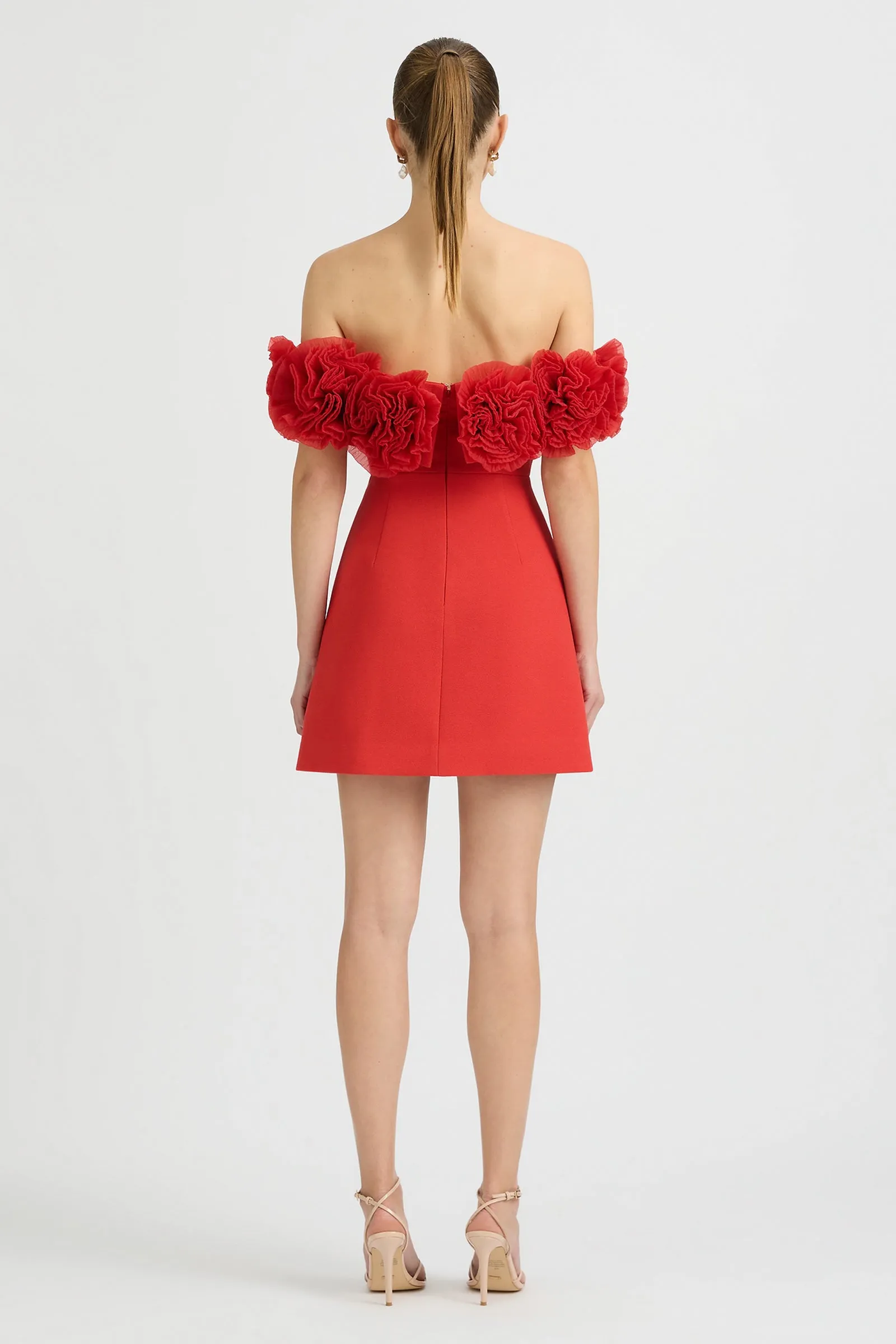 NAHLA MINI DRESS SORRENTO RED
