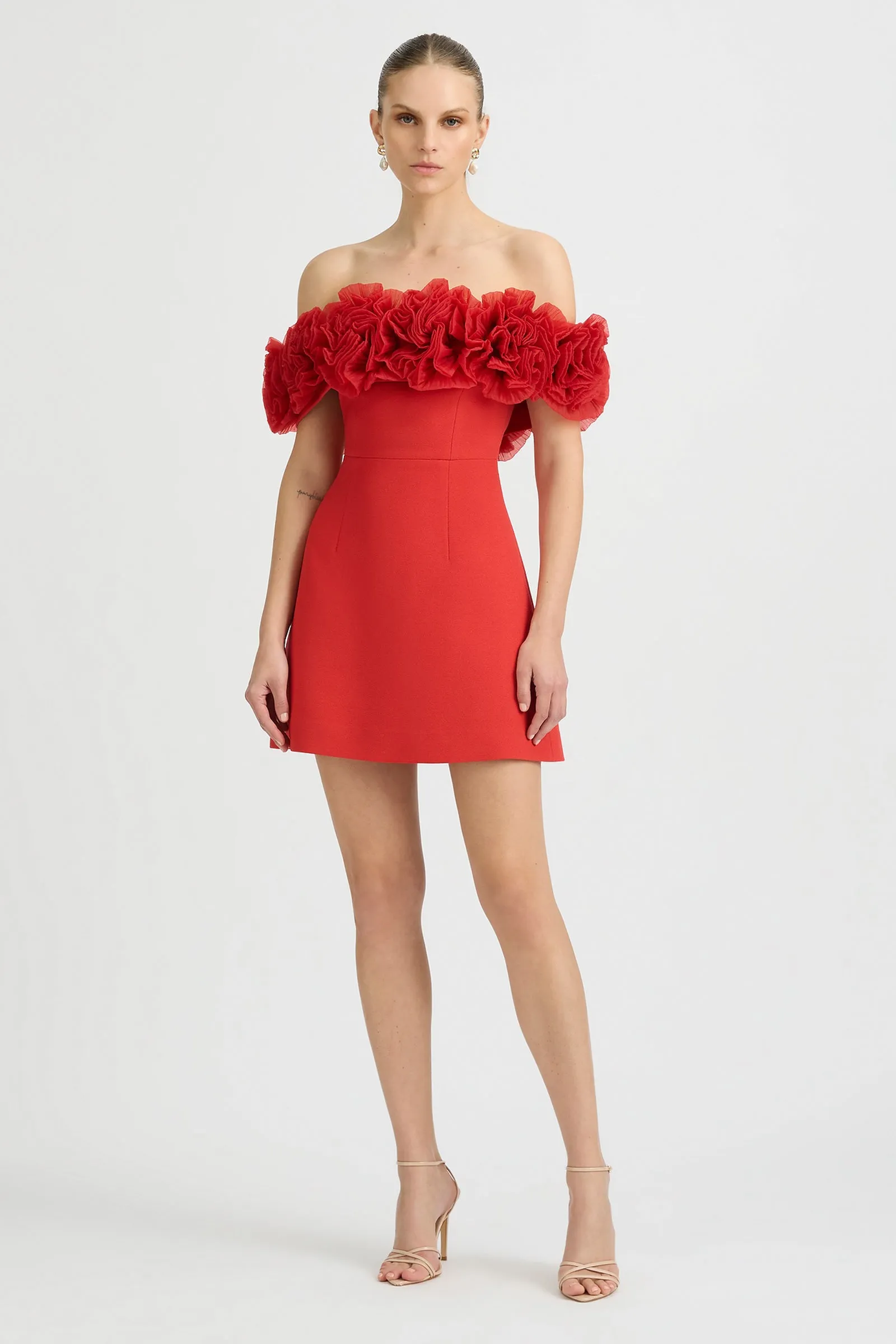 NAHLA MINI DRESS SORRENTO RED