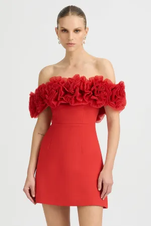 NAHLA MINI DRESS SORRENTO RED