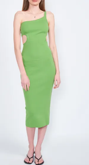 One Shoulder Cut Out Maxi Dress