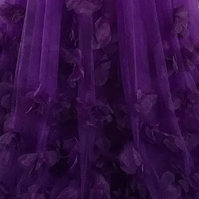 One Shoulder Ladies Popular Tulle Long Evening Gown