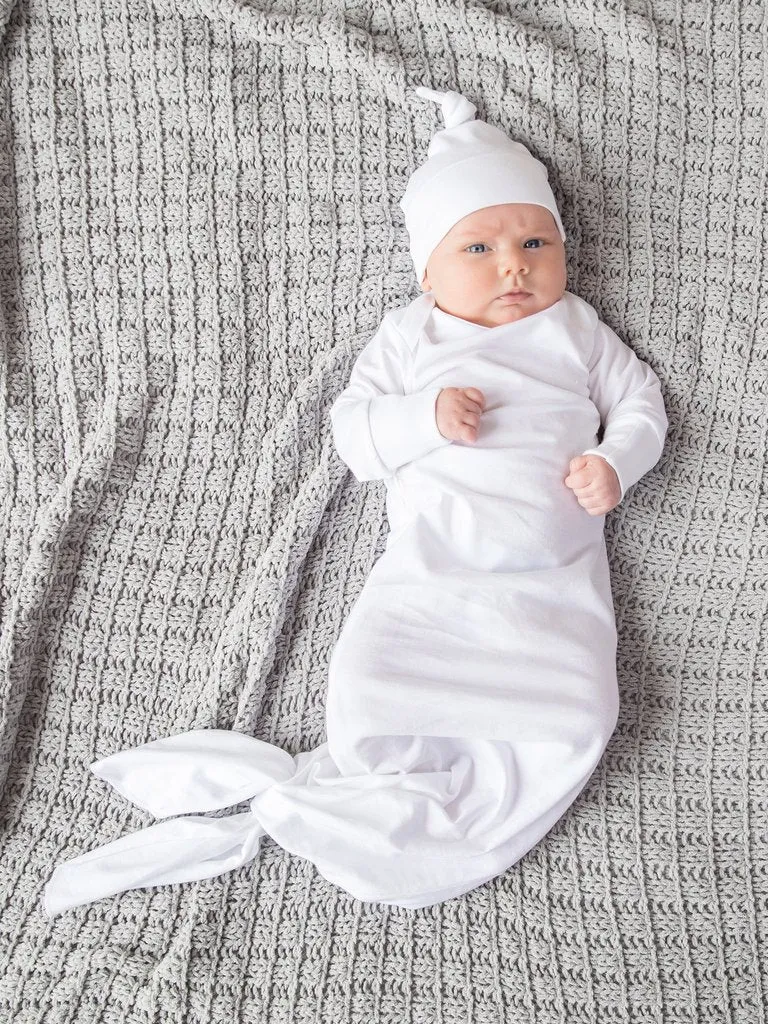 Organic Newborn Baby Sleeper Gown
