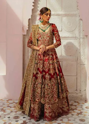 Pakistani Bridal Dress in Wedding long-tail  Lehenga  Gown  Style