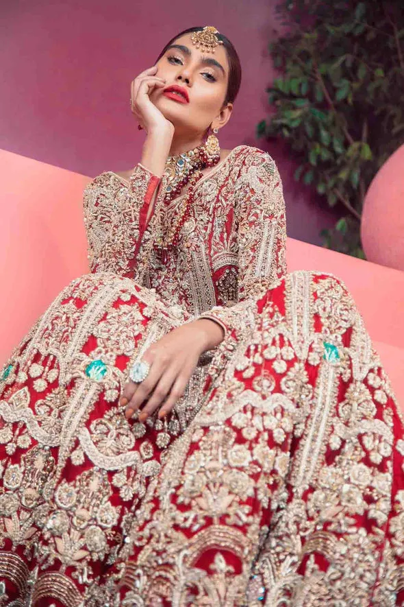 Pakistani Bridal  Long Tail Gown