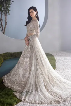 Pakistani Bridal  white lehenga choli