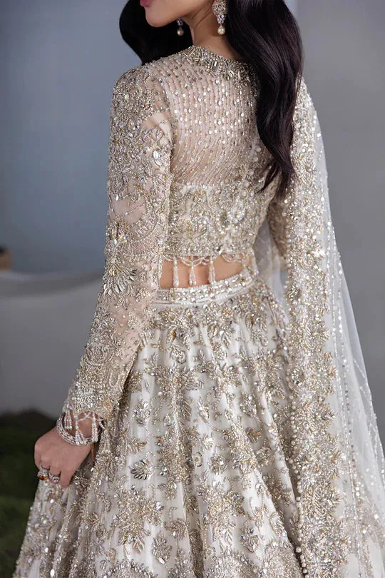 Pakistani Bridal  white lehenga choli