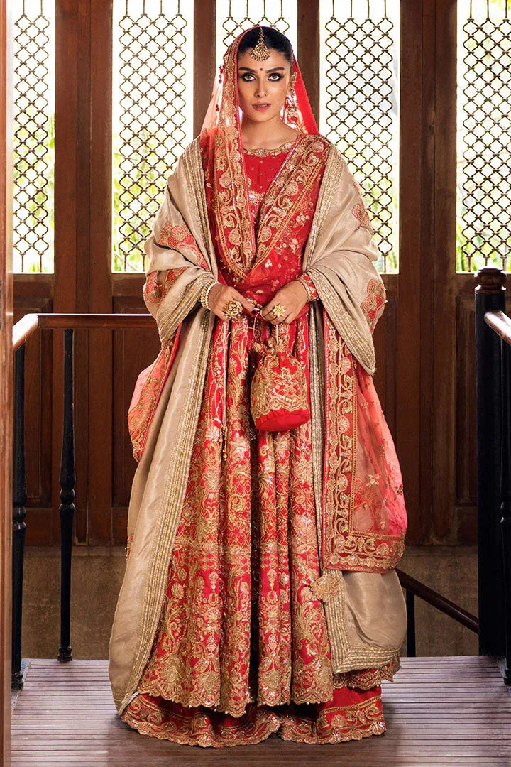 Pakistani   Wedding Dress Maxi And Red Sharara