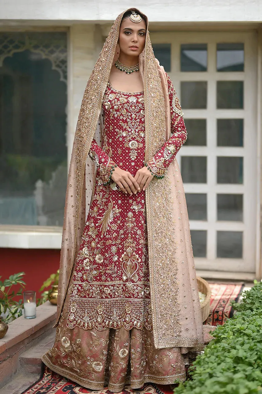 Peach Lehenga With Long Shirt