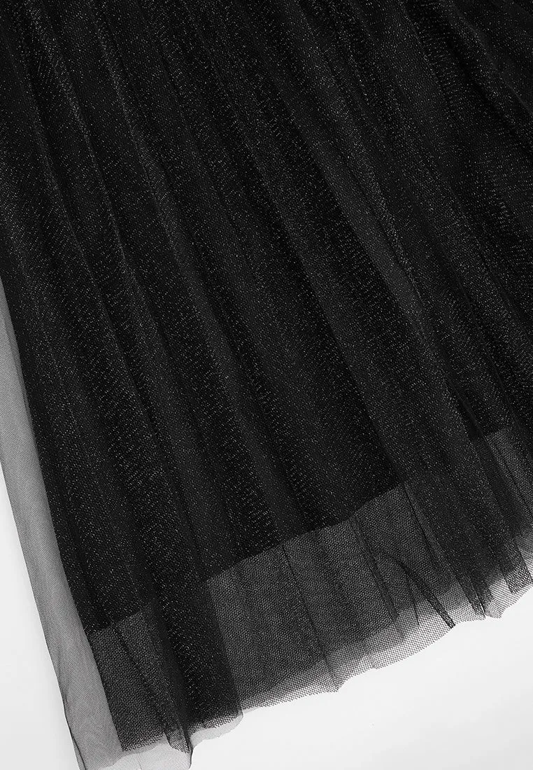 Pearl-detail Lurex Organza Gown