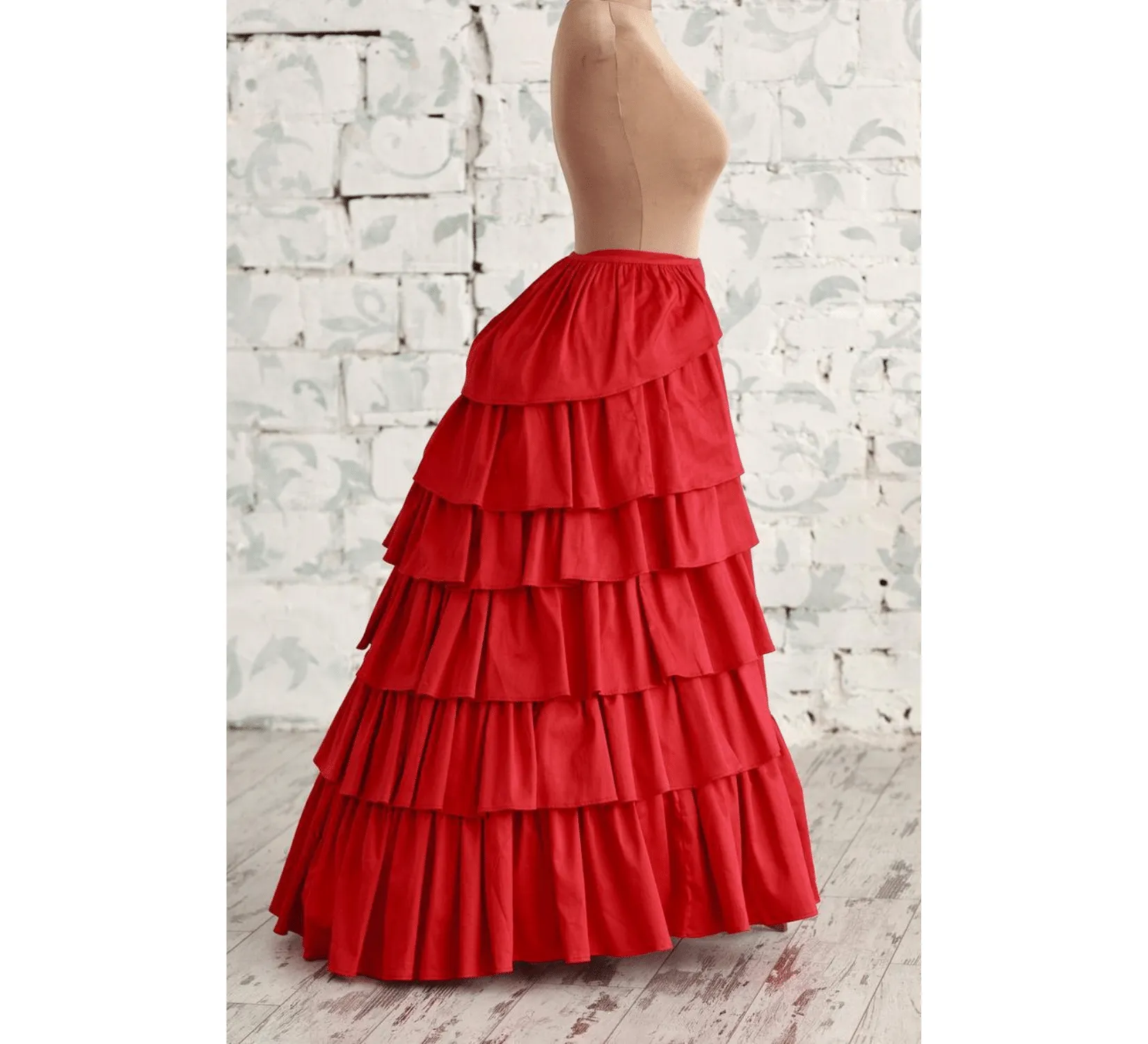 Petticoat victorian bustle skirt