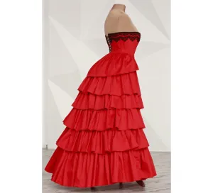 Petticoat victorian bustle skirt