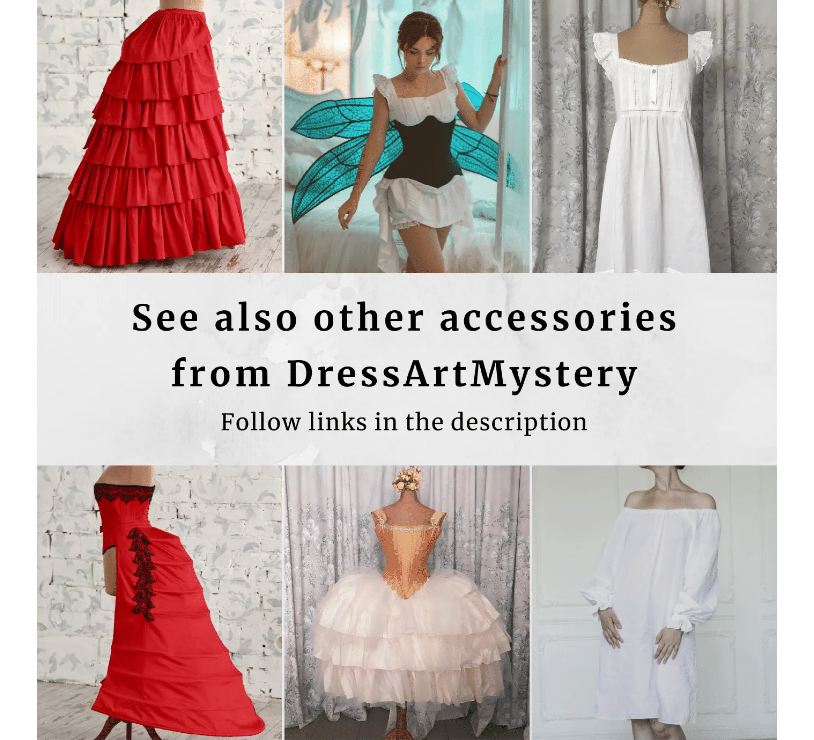 Petticoat victorian bustle skirt