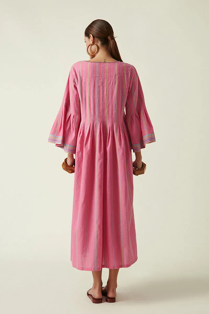 Pink Amanita Wide Sleeve Dress