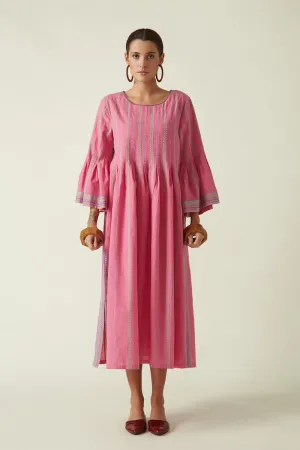 Pink Amanita Wide Sleeve Dress