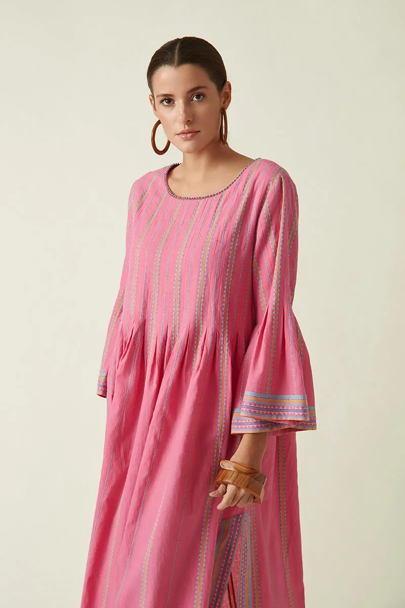 Pink Amanita Wide Sleeve Dress