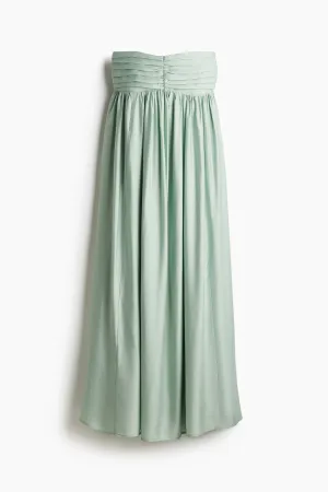 Pleated bandeau dress