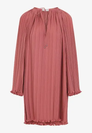 Pleated Mini Dress