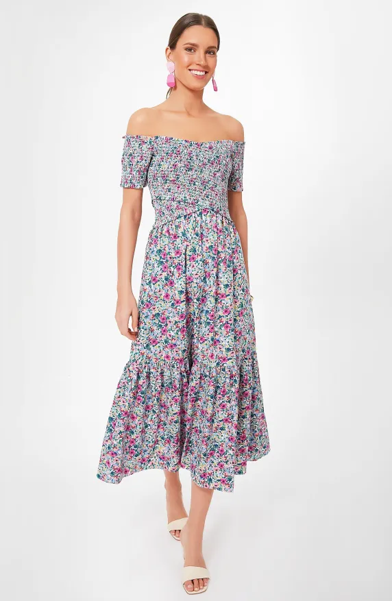 Pomander Place Floral Smocked Talia Dress