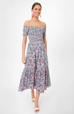 Pomander Place Floral Smocked Talia Dress