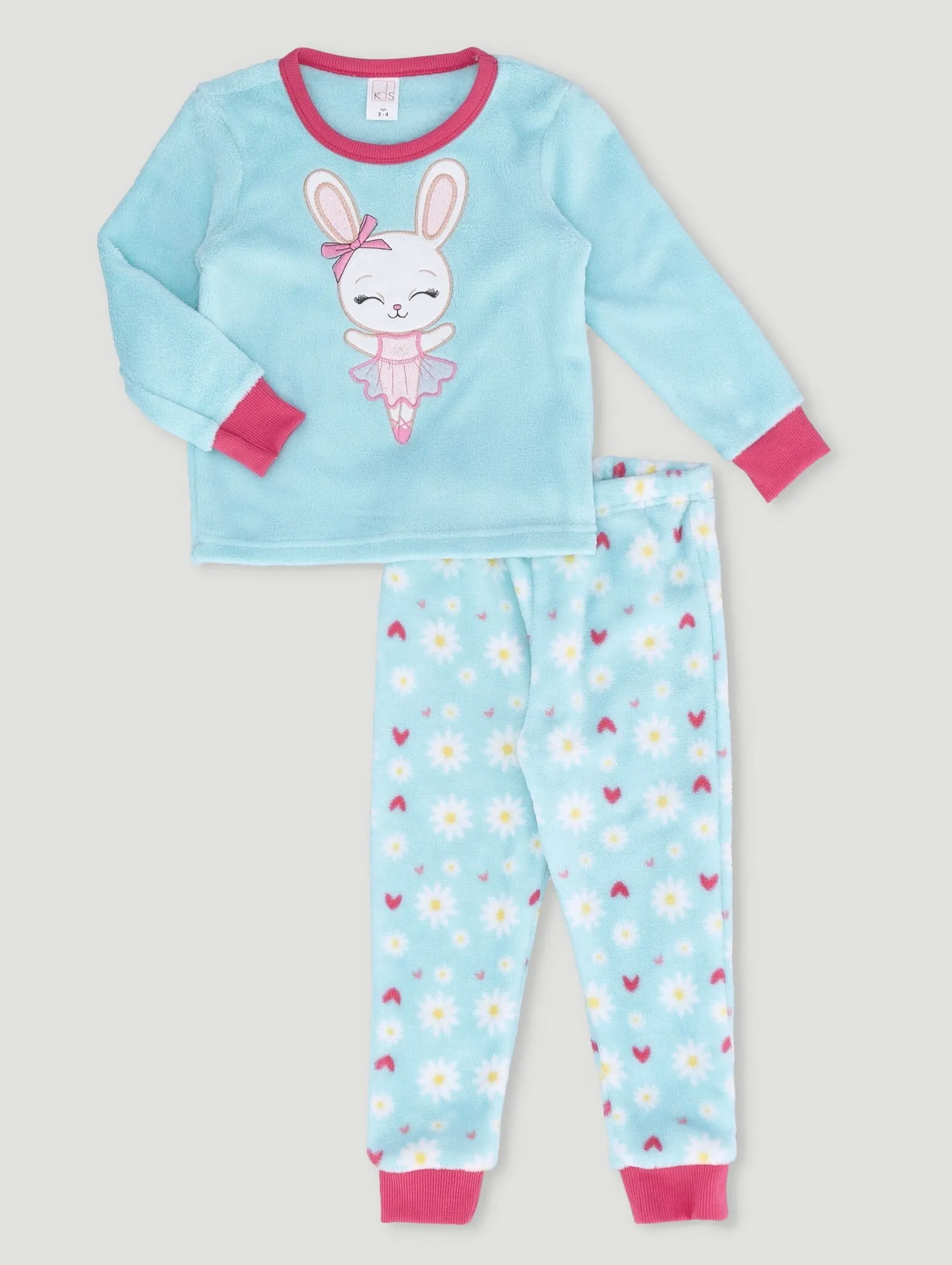Pre-Girls Long Sleeve Bunny Sleepset - Blue