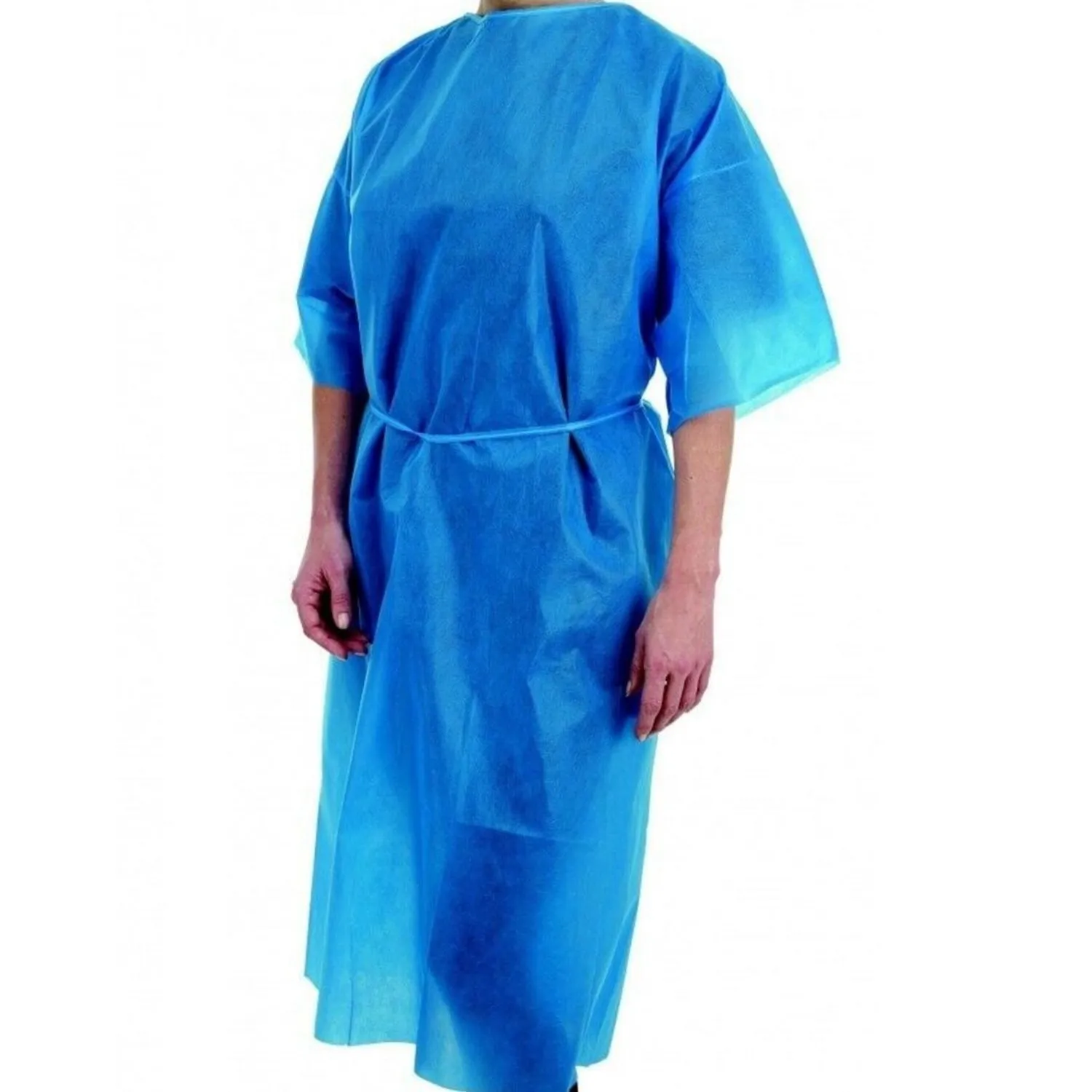 Premier Examination Gown | Short Sleeves | Blue | Pack of 50