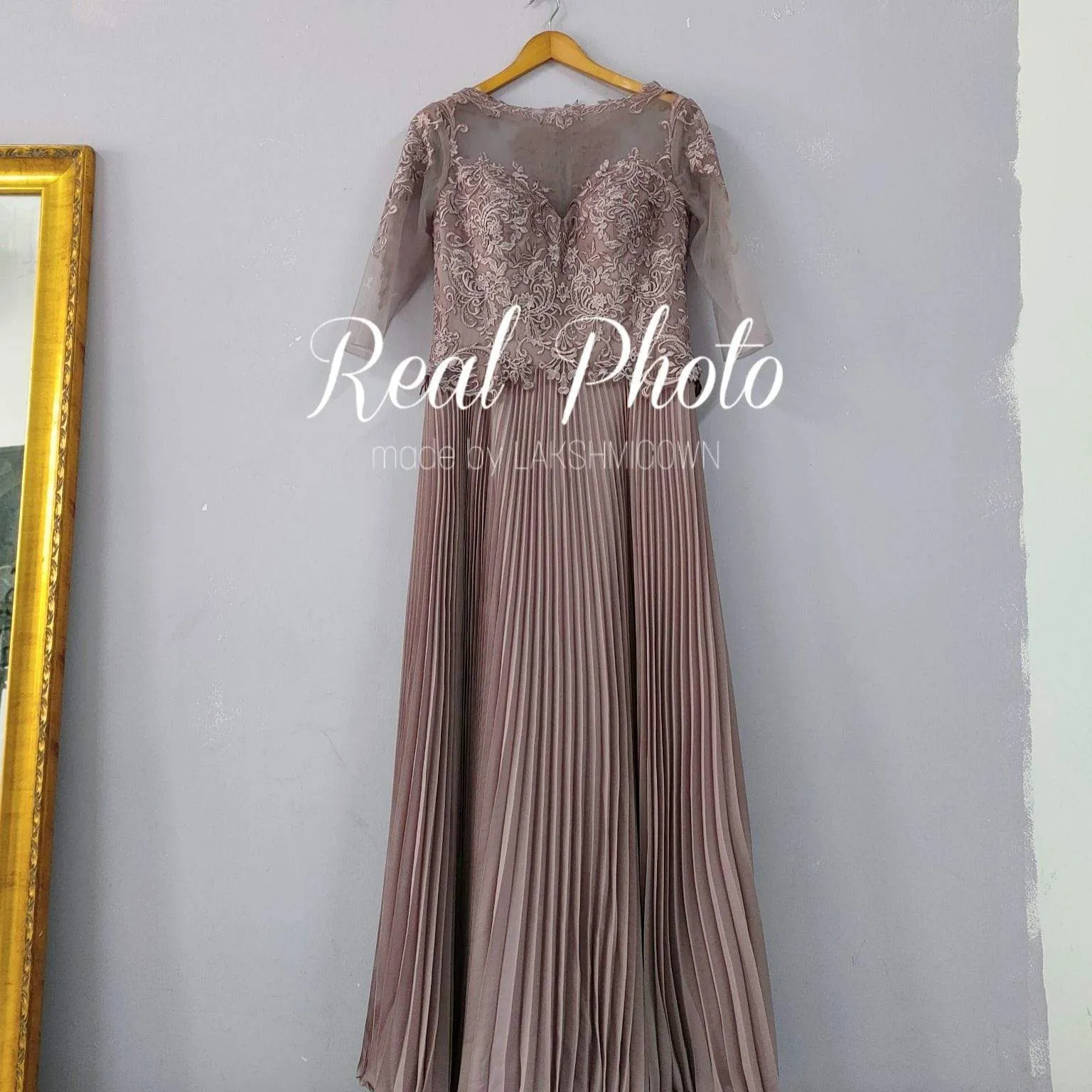 Purple Lace Mother of the Bride Dresses Plus Size Half Sleeves Groom