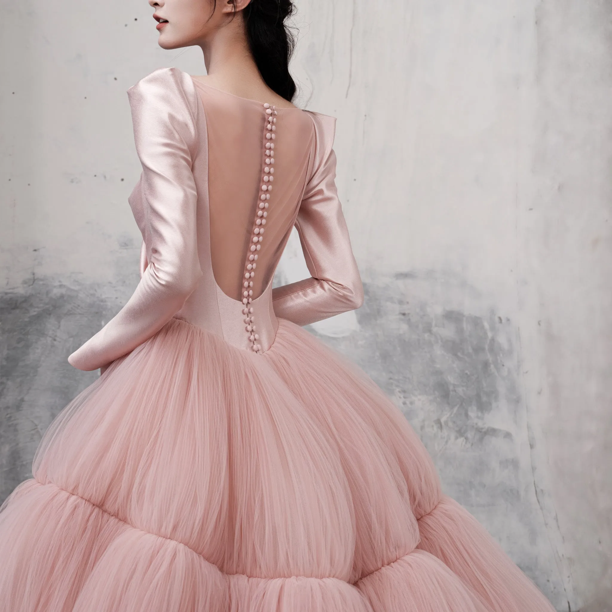 Queen Anne Neckline Formal Dresses and Evening Prom Party Gowns