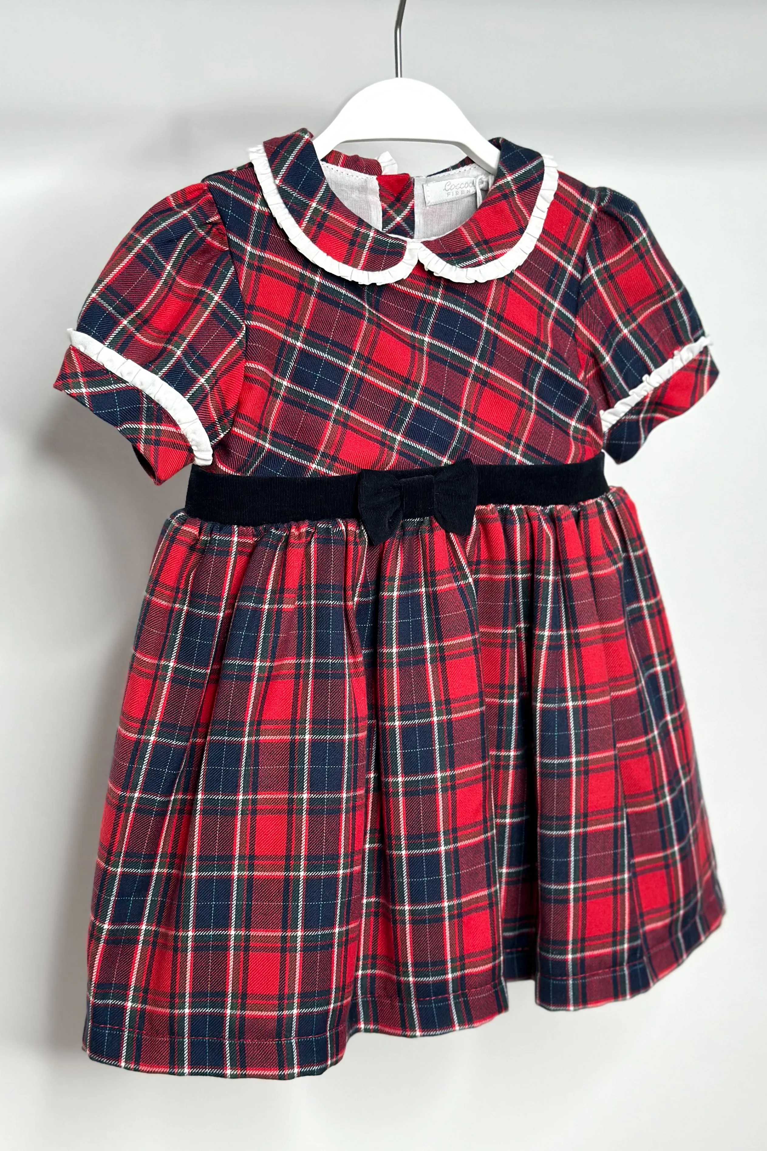 "Alora" Red Tartan Dress