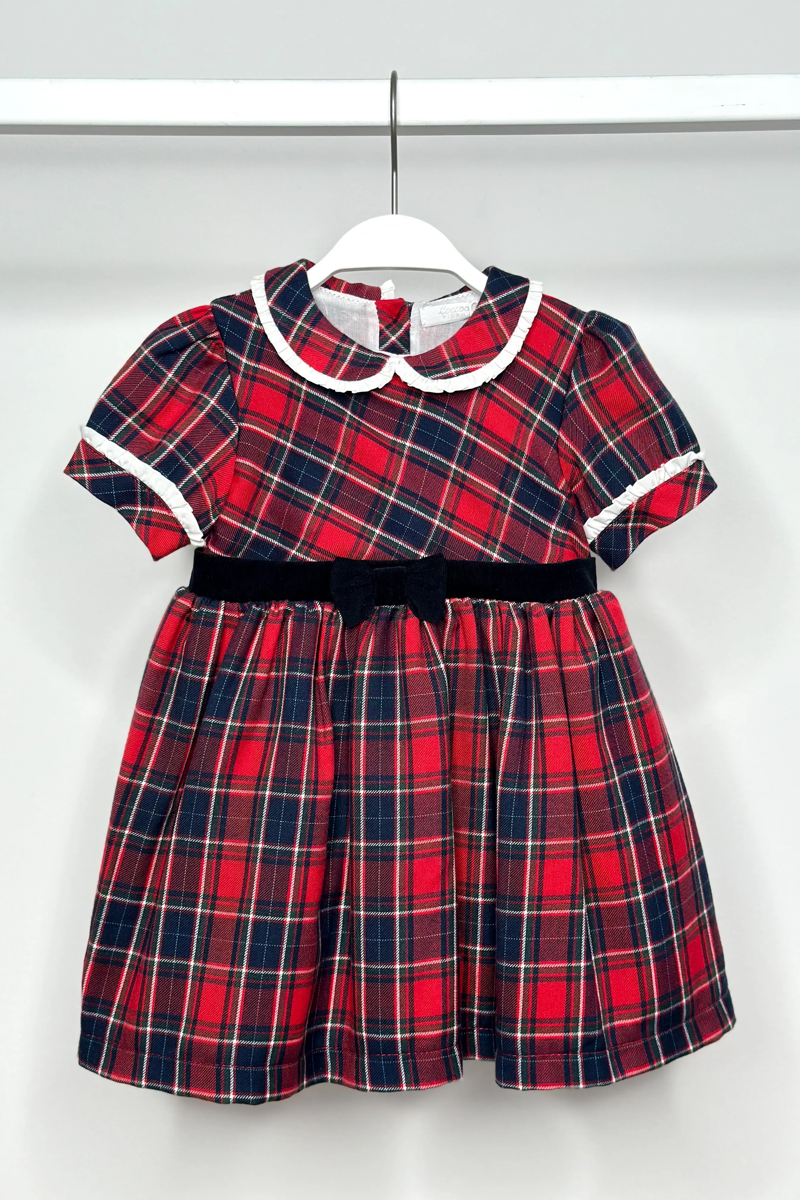 "Alora" Red Tartan Dress