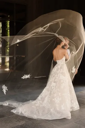 "Bring your own Lace" Custom Lace Applique Cathedral Veil