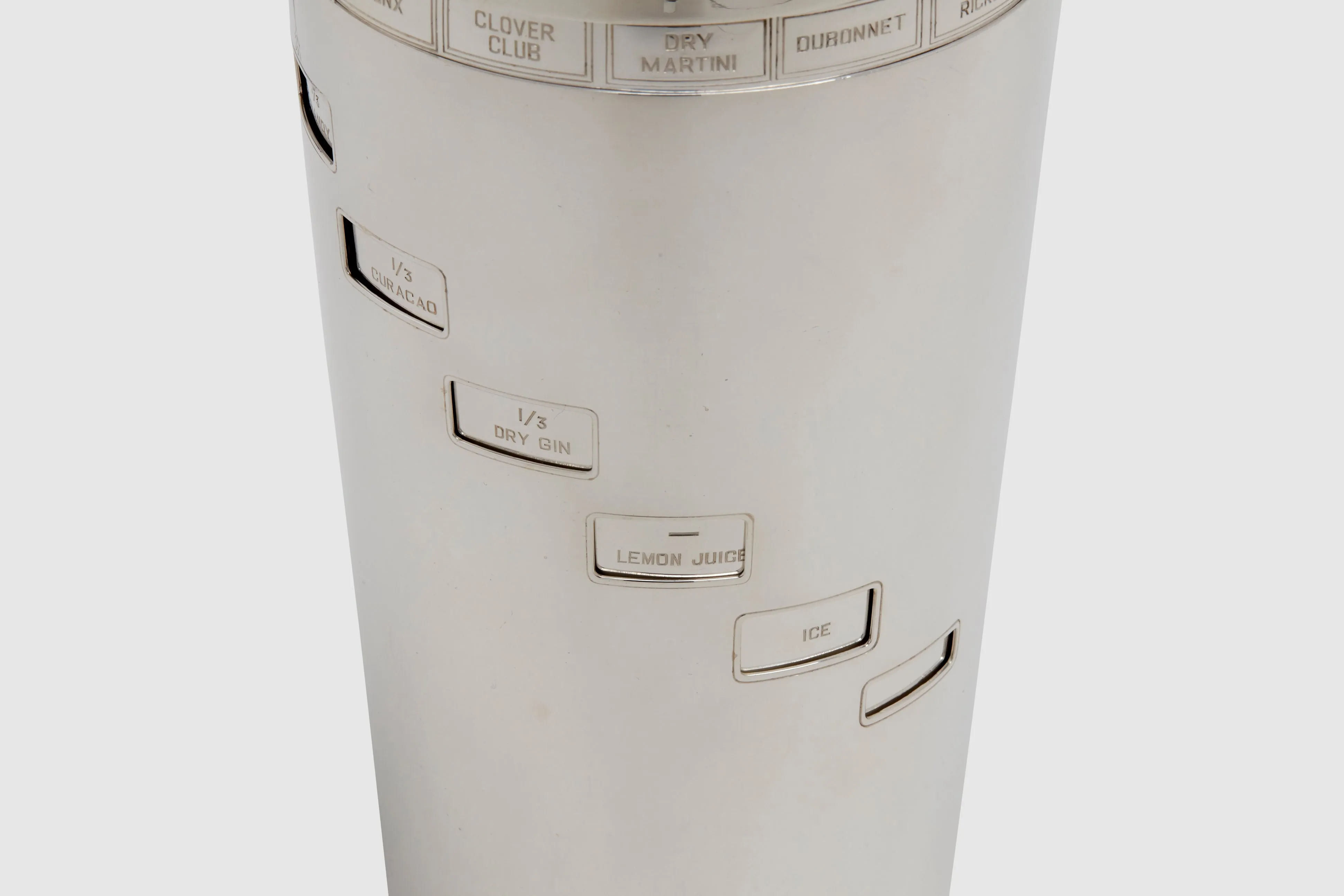 "Tells You How" Recipe Cocktail Shaker
