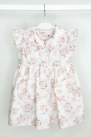 "Wendy" Pale Pink Vintage Floral Dress