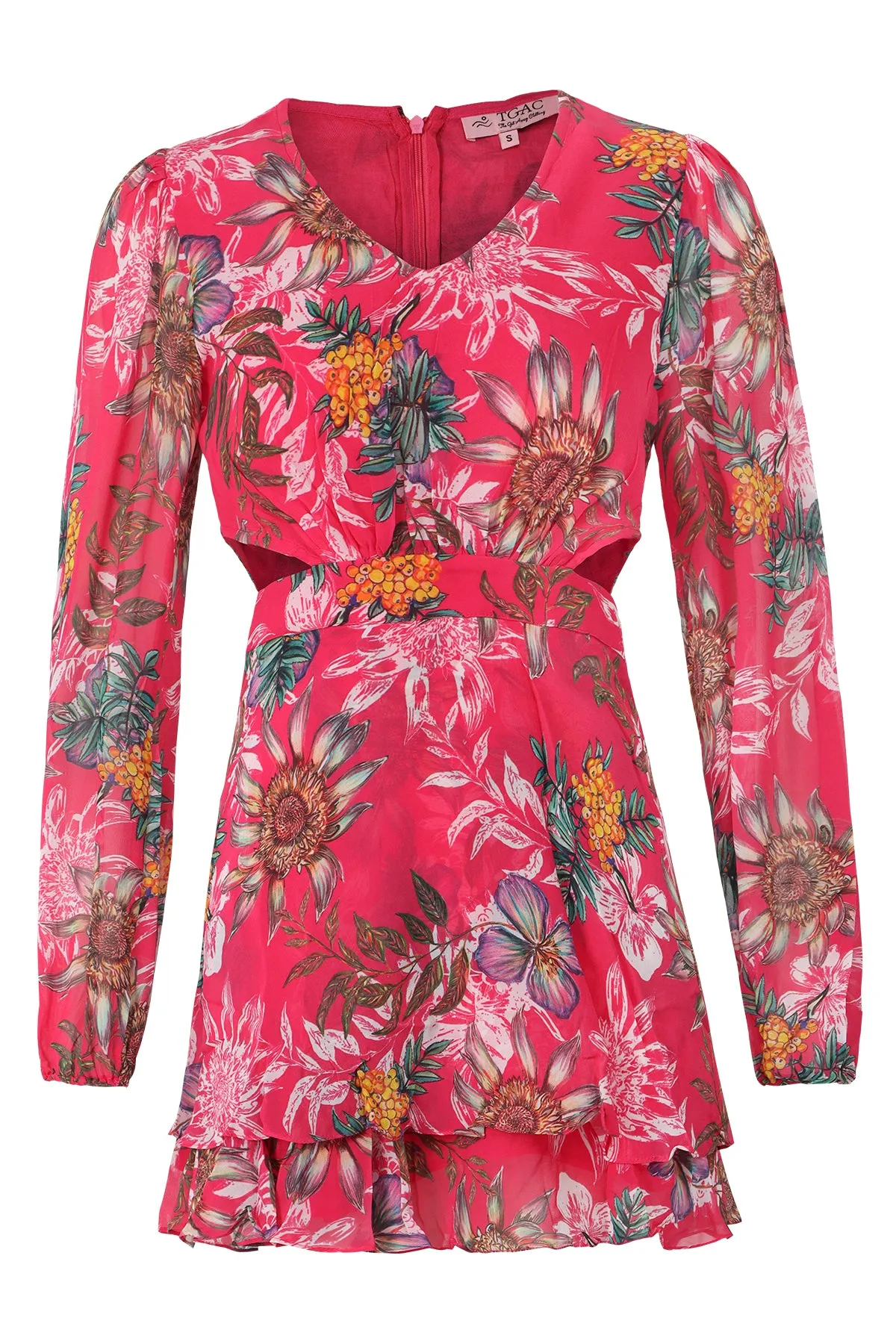 Romantic Georgette Peplum Dress