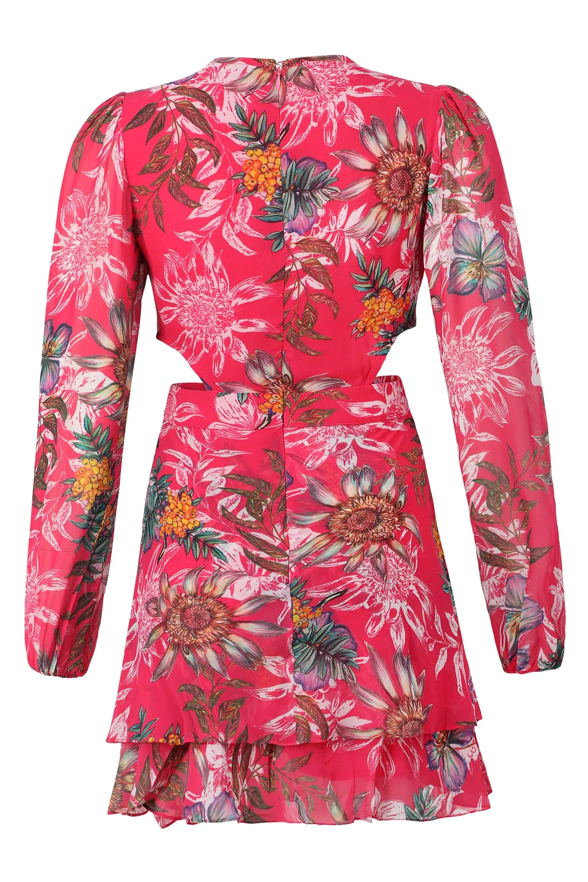 Romantic Georgette Peplum Dress