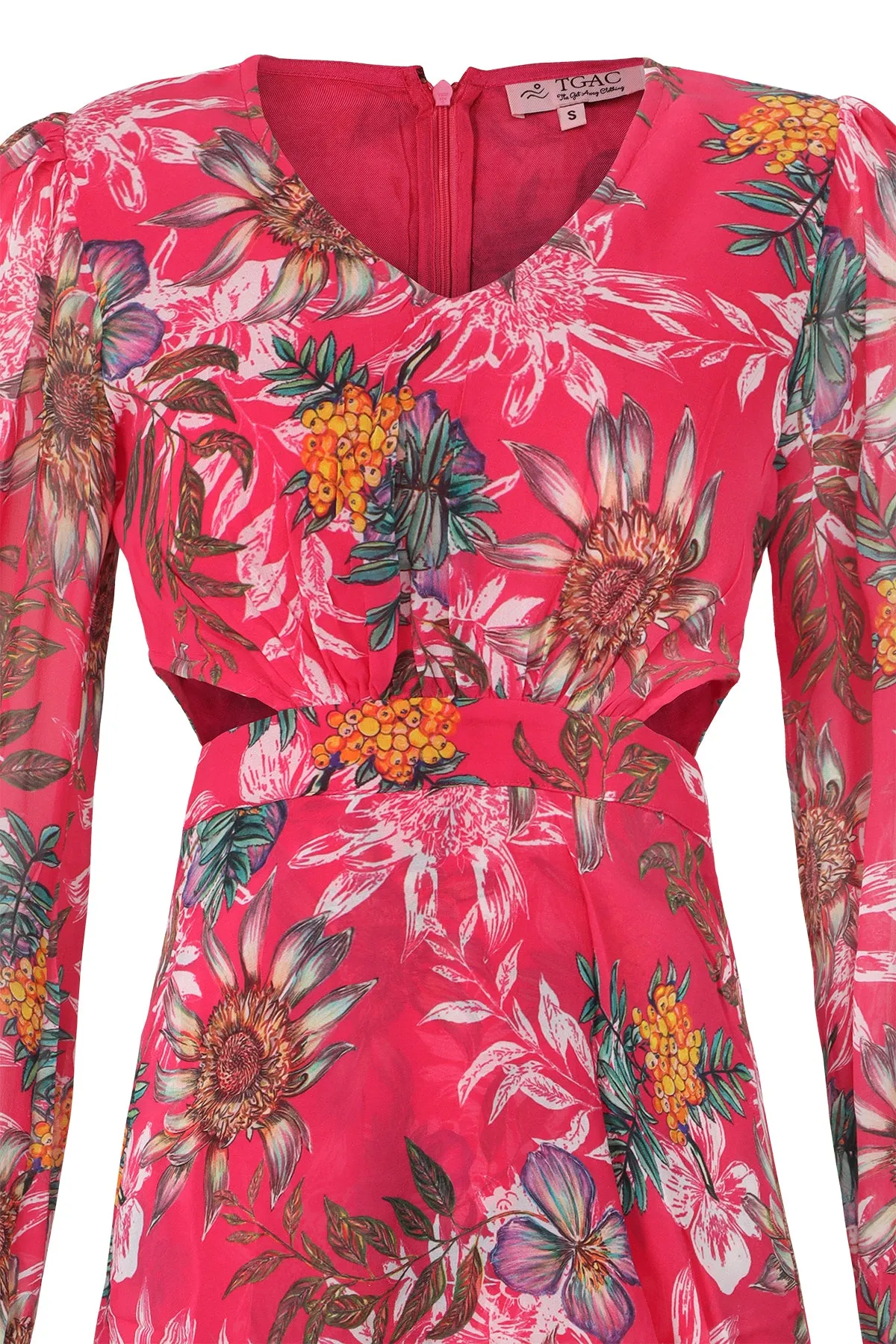 Romantic Georgette Peplum Dress