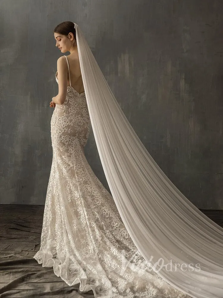 Roycebridal Classic Cathedral Veils Spandex Bridal Veil AC1007