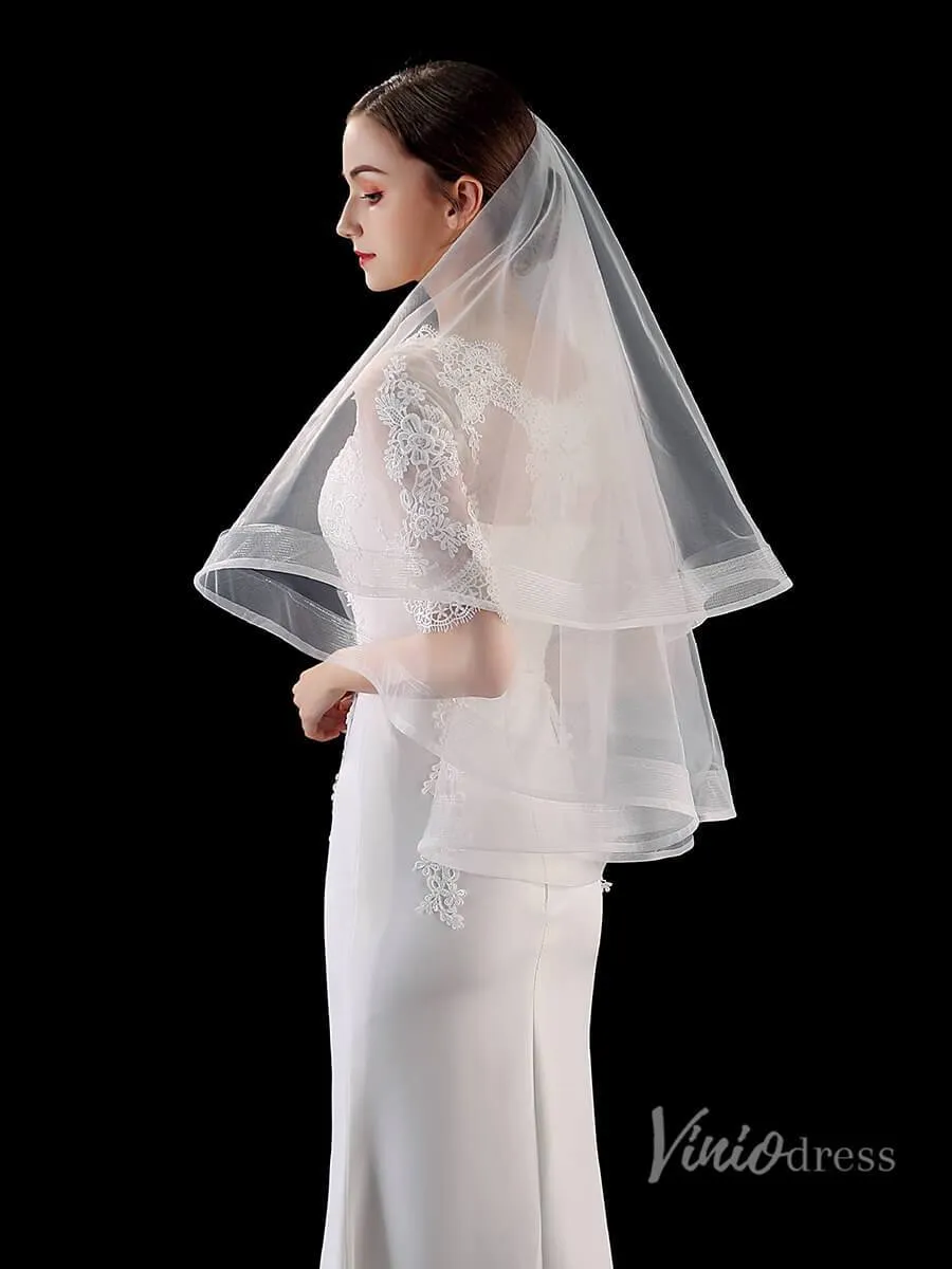 Roycebridal Classic Short Bridal Veil Viniodress TS1905