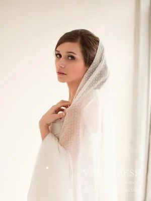 Roycebridal Dotted Tulle Cathedral Bridal Veils AC1215