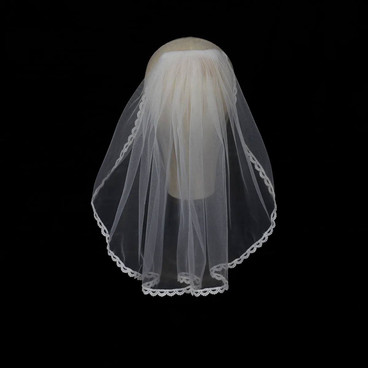 Roycebridal Lacy Short Veil for Bride