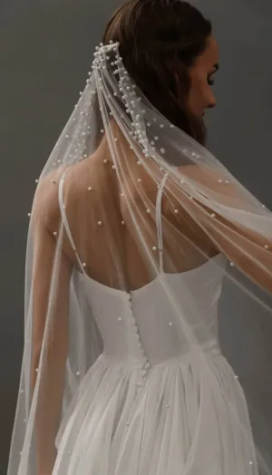 Roycebridal Pearl Veil V015
