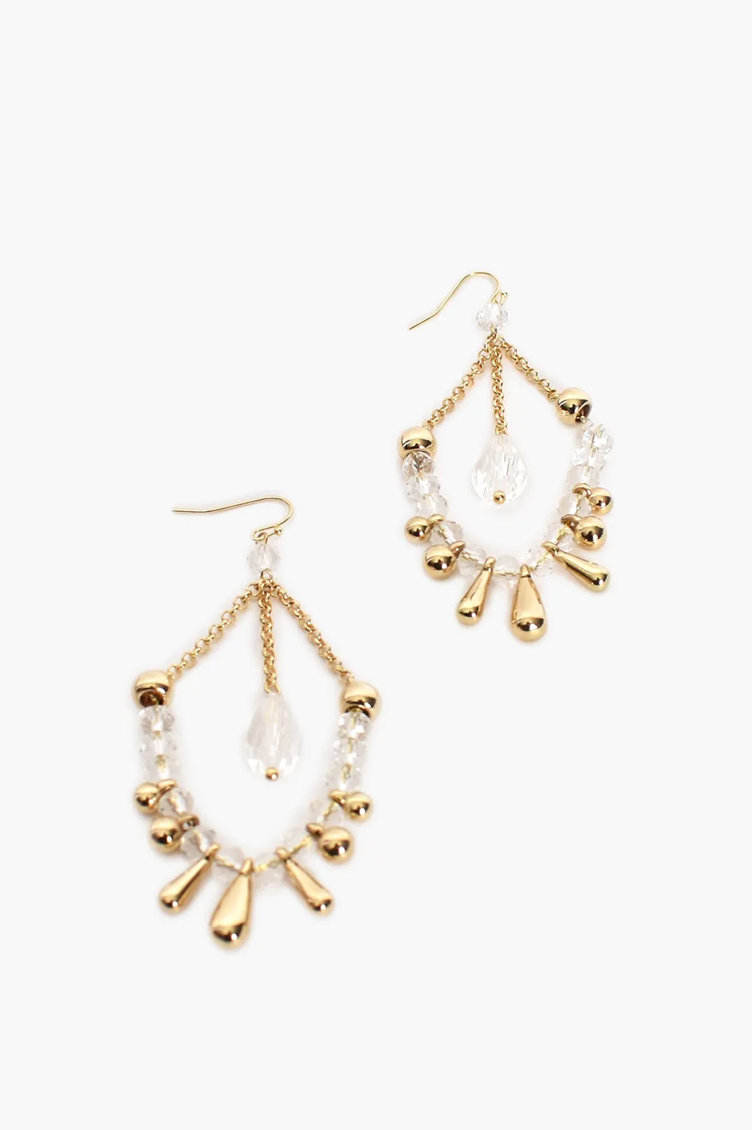 Samira Earrings - Gold/Clear