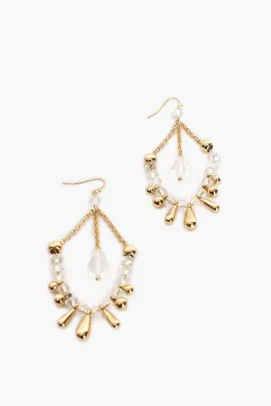 Samira Earrings - Gold/Clear