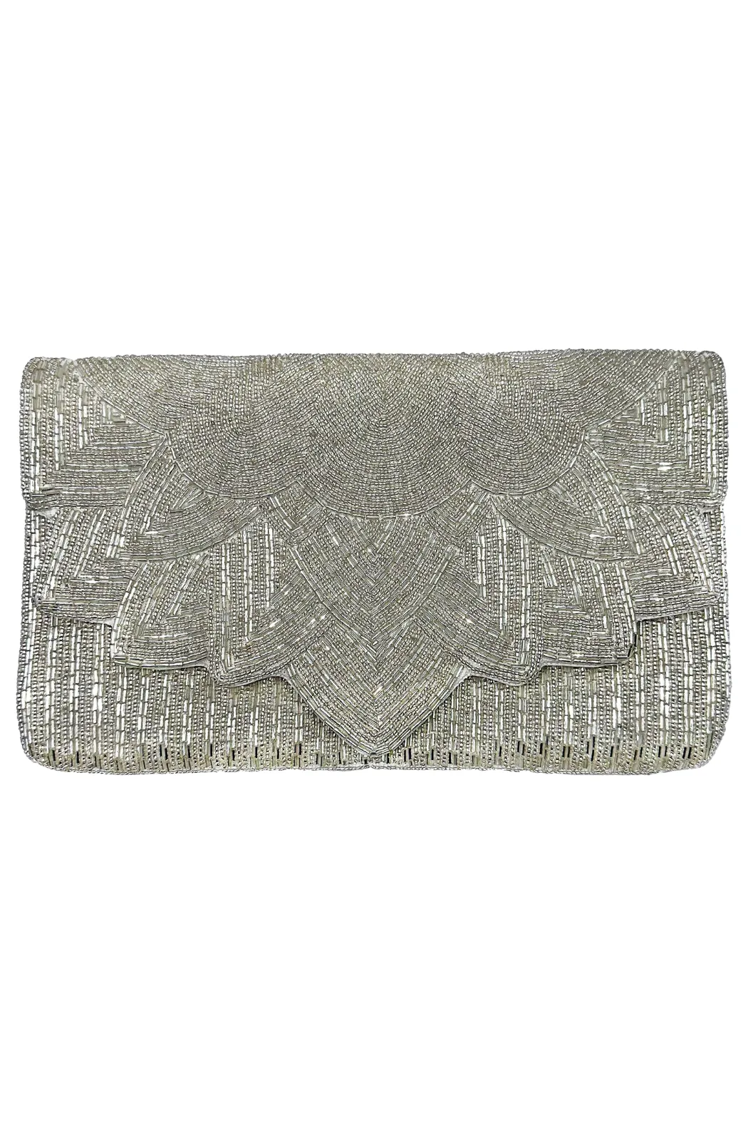 Scallop Beaded Clutch