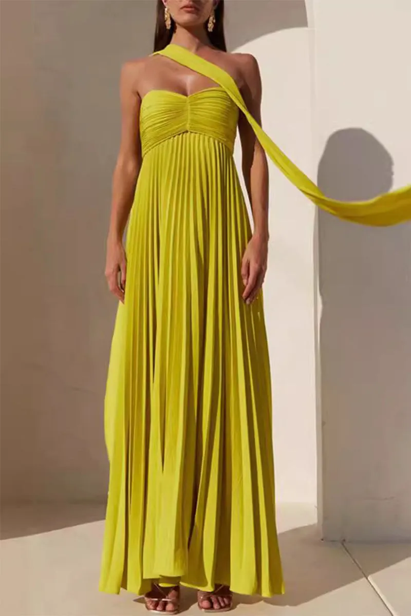 Sexy Pleated Strapless Strapless Dresses