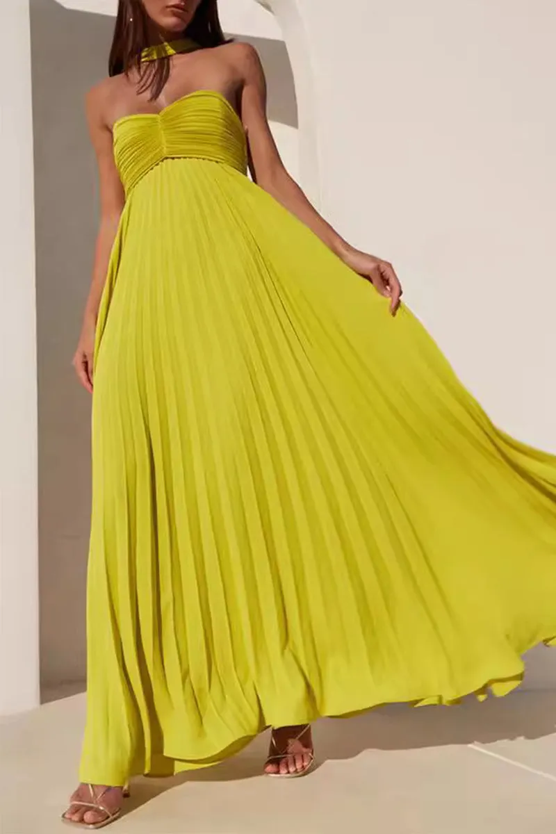 Sexy Pleated Strapless Strapless Dresses