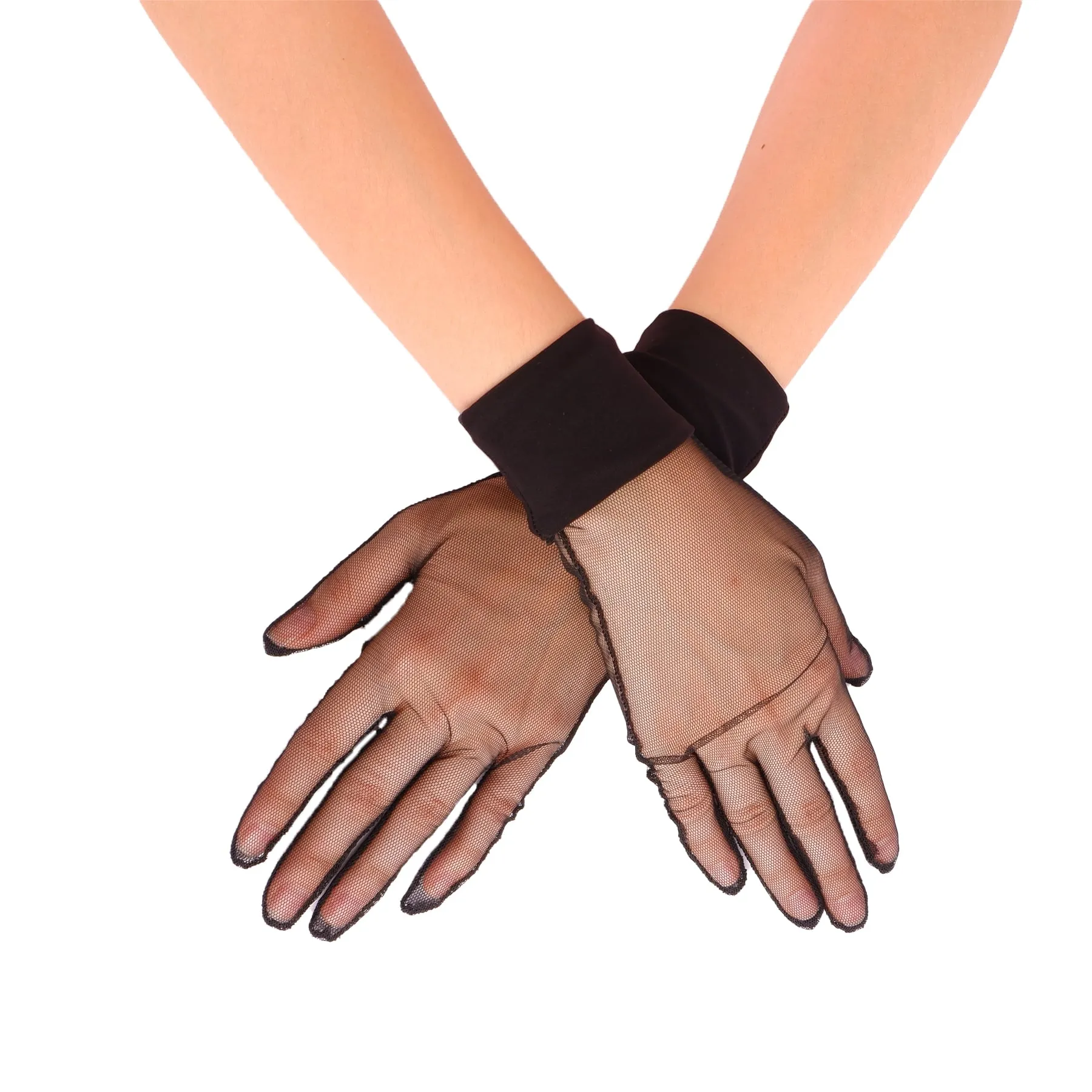 Short Bridal Wedding Prom Gloves Women Tulle Bridal Gloves Gloves For Costume