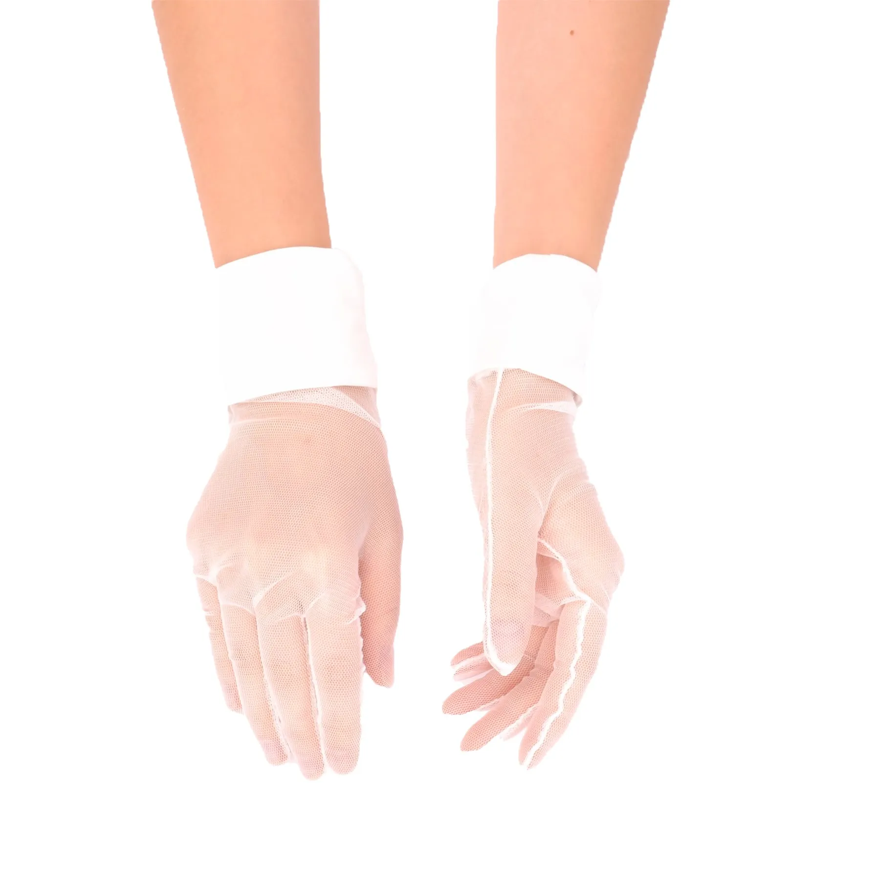 Short Bridal Wedding Prom Gloves Women Tulle Bridal Gloves Gloves For Costume