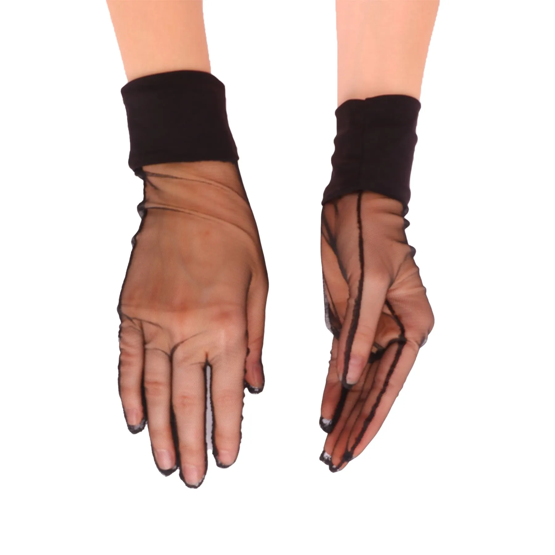 Short Bridal Wedding Prom Gloves Women Tulle Bridal Gloves Gloves For Costume